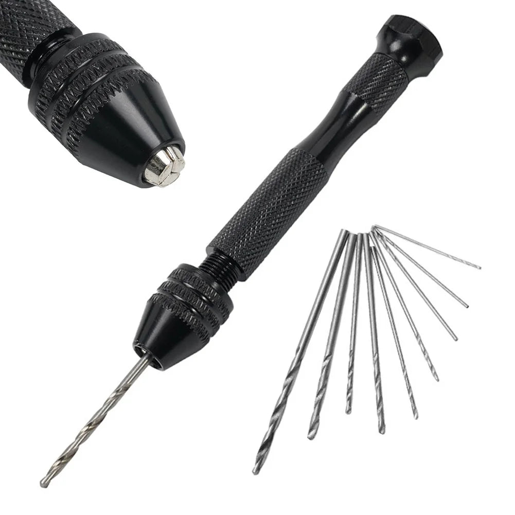 0.3-3.2mm  Small Hand  Drill Set  Woodworking Drilling Tools For Models Hobby DIY Jewelry Craft Hand Manual Drill Bit
