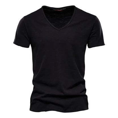 100% Cotton Men T-shirt Casual Soft Fitness Summer Thin T-shirts Men&
