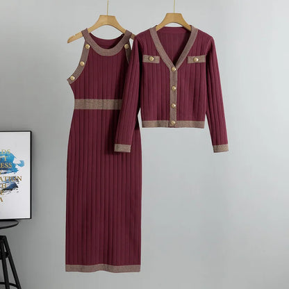 French Style Dress Sets Women&