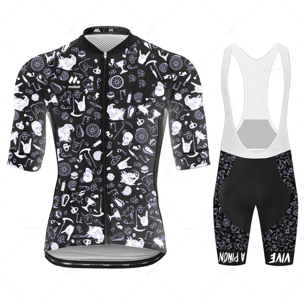 Cycling Jersey Set Team Racing Bike Clothes Summer Mountain Bicycle Clothing Men&
