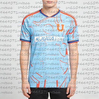 2026 New Jersey 3D Sports Universidad De Chile Special Edition Soccer Jersey – Blue Red Geometric Pattern Tees