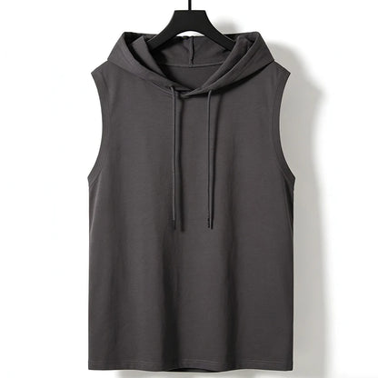 New sleeveless vest top for men with a casual temperament, trendy and lazy men&