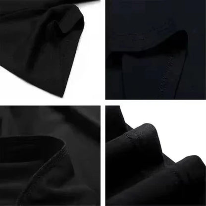 Men Women 100% Cotton T-shirt Solid Color Trend Leisure Short Sleeve Black White Gray High Quality Heavy Fabric Loose T Shirt