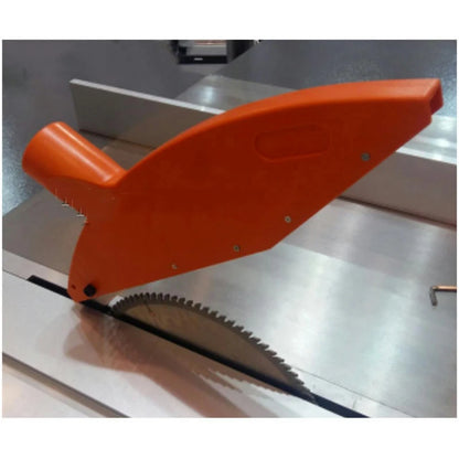 Woodworking machinery accessories, precision sliding table saws, panel saws, saw blade guards