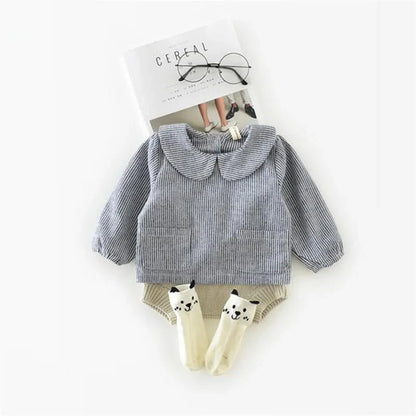 Baby Girl Blouse Spring Cotton Long Sleeve Plaid Baby Girl Clothes Infant Newborn Baby Tops Children Shirts Girls Clothes
