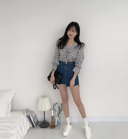 Jeans Skirts For Women Short Irregular High Waist Woman Denim Skirt Sexy Korean Style Cheap Streetwear Clothing Sales Fashion