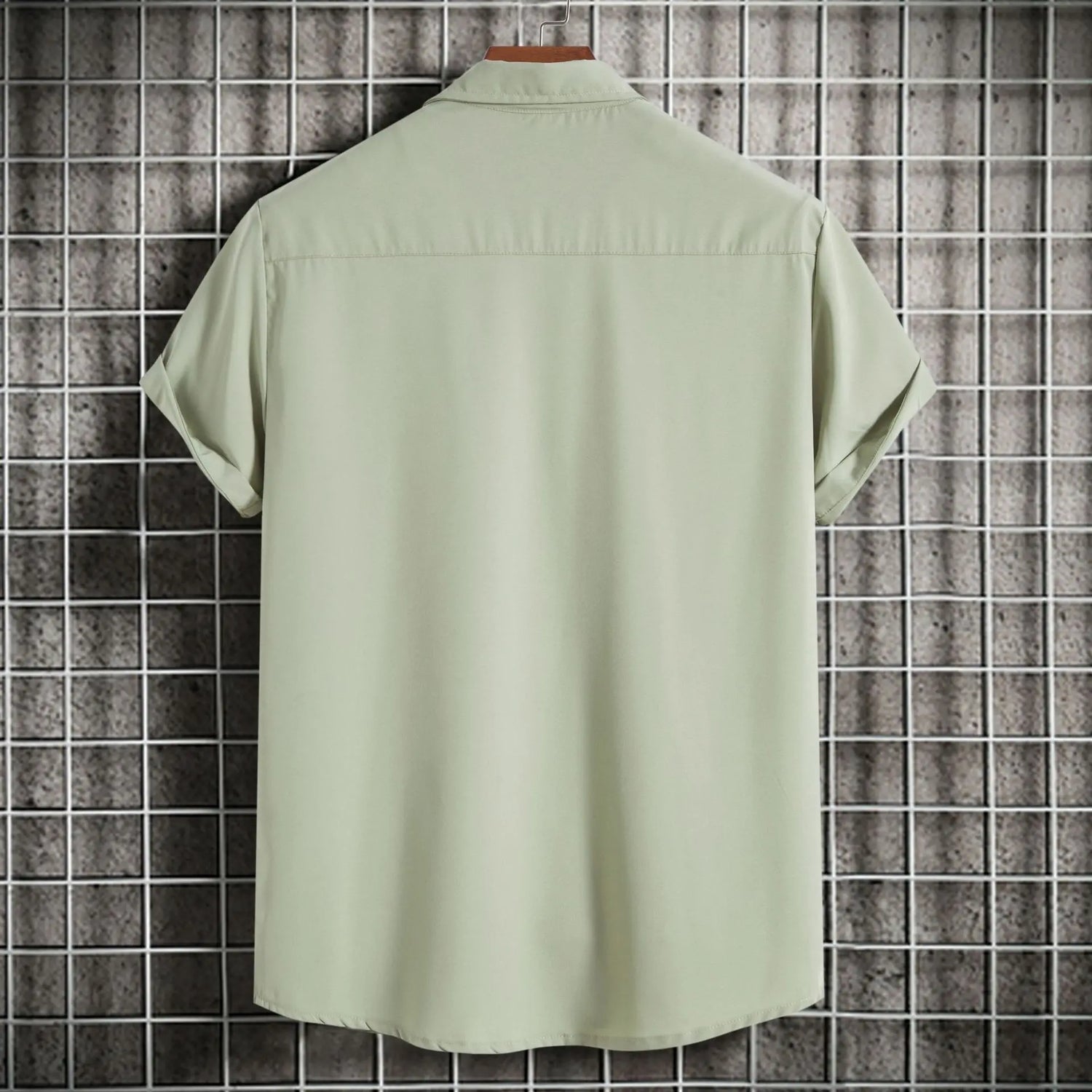 New Short Sleeve Shirts for Men Fashion Solid Casual Lapel Cardigan Tops Men Comfort Single-breasted Blouse Summer Beach Shirts