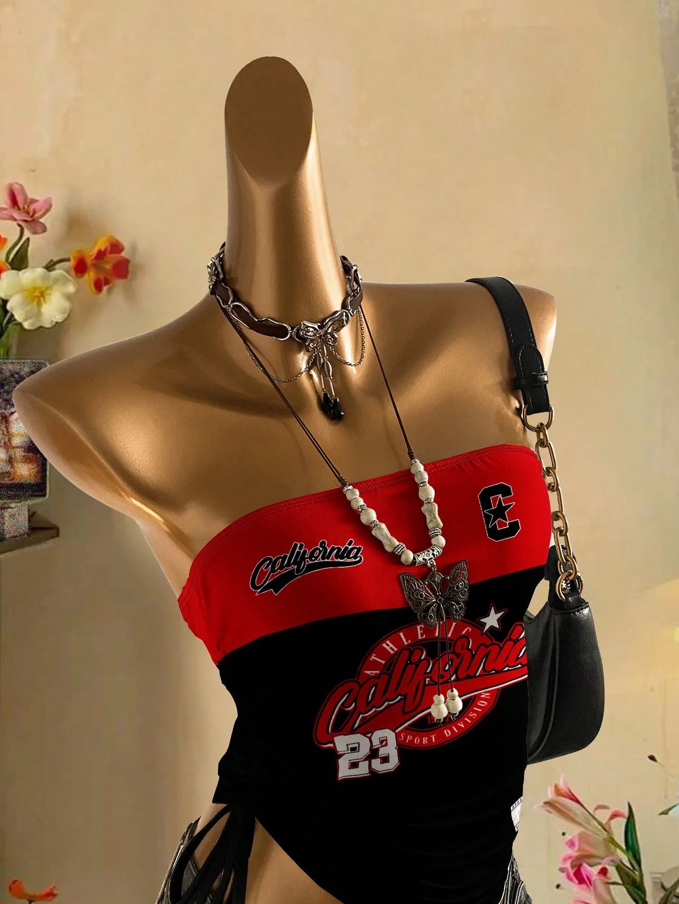 cropped top  ，Women&