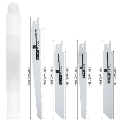 10Pcs Reciprocating Saw Blades Multi-Purpose Saber Saw Handsaw for Wood Metal Plastic Pipe Cutting Power Tool Accessories