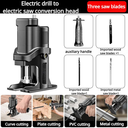 Electric Drill Modified To Electric Saws Reciprocating Saw Adapter Accessory Electric Saws Drill to Jig Saws Wood Cutting Tools