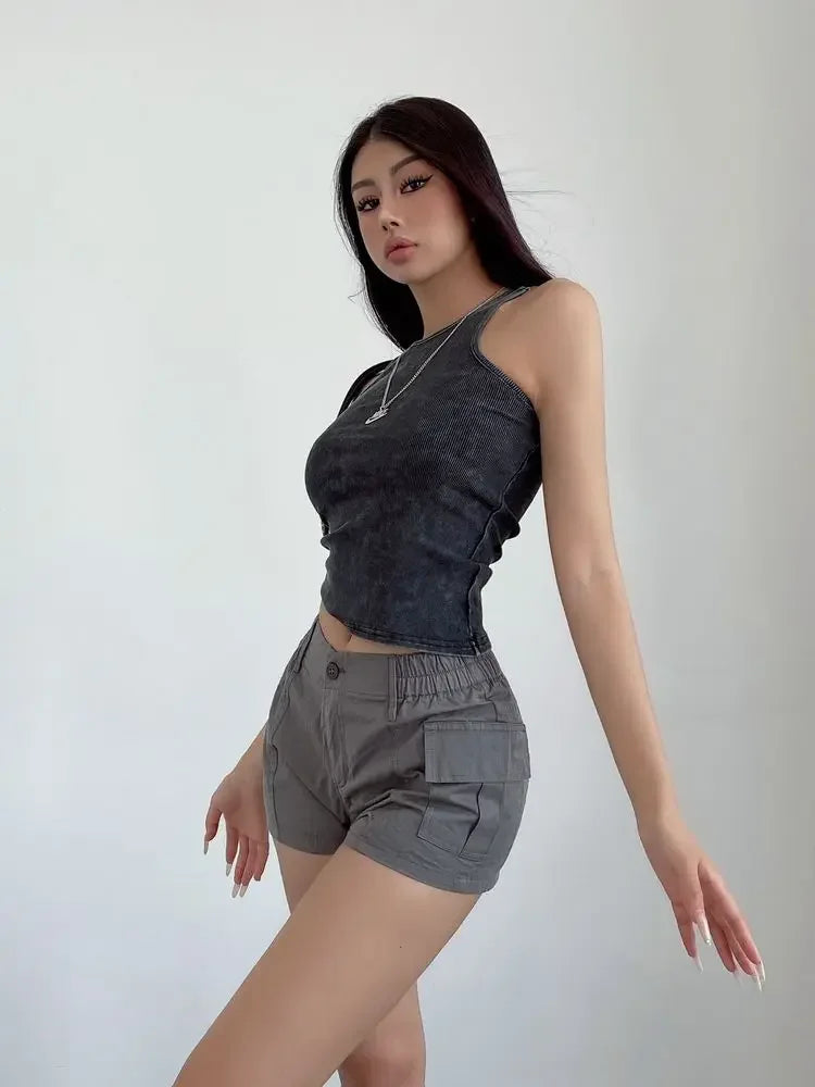 Short Pants Woman High Waist Shorts for Women Cotton Harajuku Fashion Summer Youthful Wholesale XL Elegant Classic Stretchy Hot