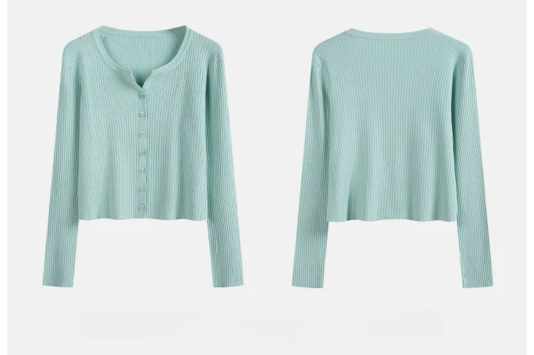 2026 Fashion Women Sweater Female Cardigan Thin Outerwear Short Short Design Sweater Long-sleeve Small Cape Blusa Feminina