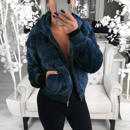 Hoodies Women Clothing Streetwear 2025 Autumn Winter Spring New Fashion Versatile Casual Solid Long Sleeves Coat for Female