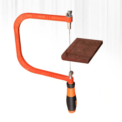 Adjustable Woodworking Saw Coping Saw With 5 Sawblade For Wood Bow DIY Tools Woodwork Wire Frame Saw Blade Cutting Hand Tool