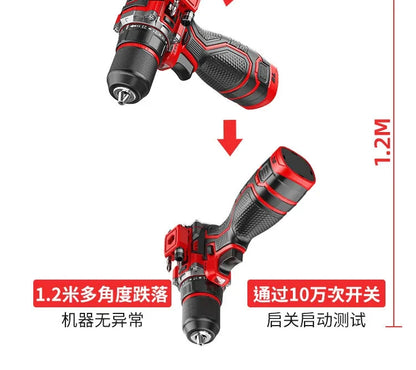Brushless Electric Drill Tapping Cordless Impact Drill Metal Ratchet Chuck Electric Hand Drill Household Electric Screwdriver