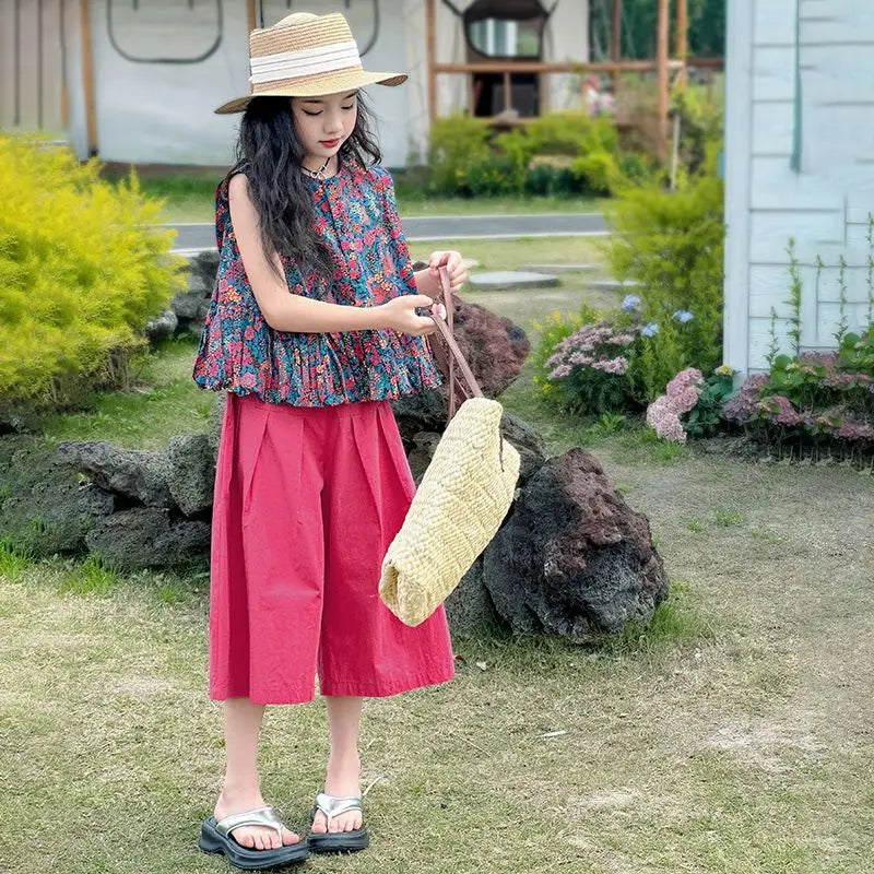 Kids Girl Clothes Summer Suits for Girls 12 14 Years Old Clothing Sets 4 7 Children 11 Korean Children&
