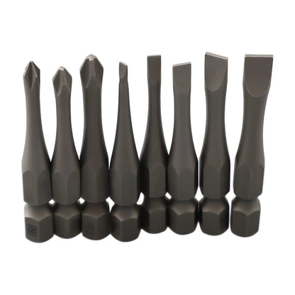 1pc 50mm Length 1/4Inch Hex Slotted Cross Screwdriver Bits PH1 PH2 PH3 SL3 SL4 SL5 SL6 Alloy Steel Electric Screw Drivers Tools