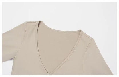 Gym Thin Sexy Strappy Cross Top Breathable Yoga Wear T Clothing Running Cover-up Fitness Wear Long-sleeved Shirts Yoga Pilates