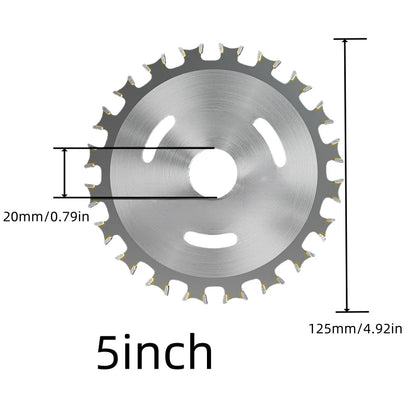 5inch / 125mm 40-Tooth Nail-Resistant Woodworking Saw Blade 125mm Circular Saw Blade Suitable for Wood Saw Blade Hardware Tool Accessories Tungsten Carbide Steel