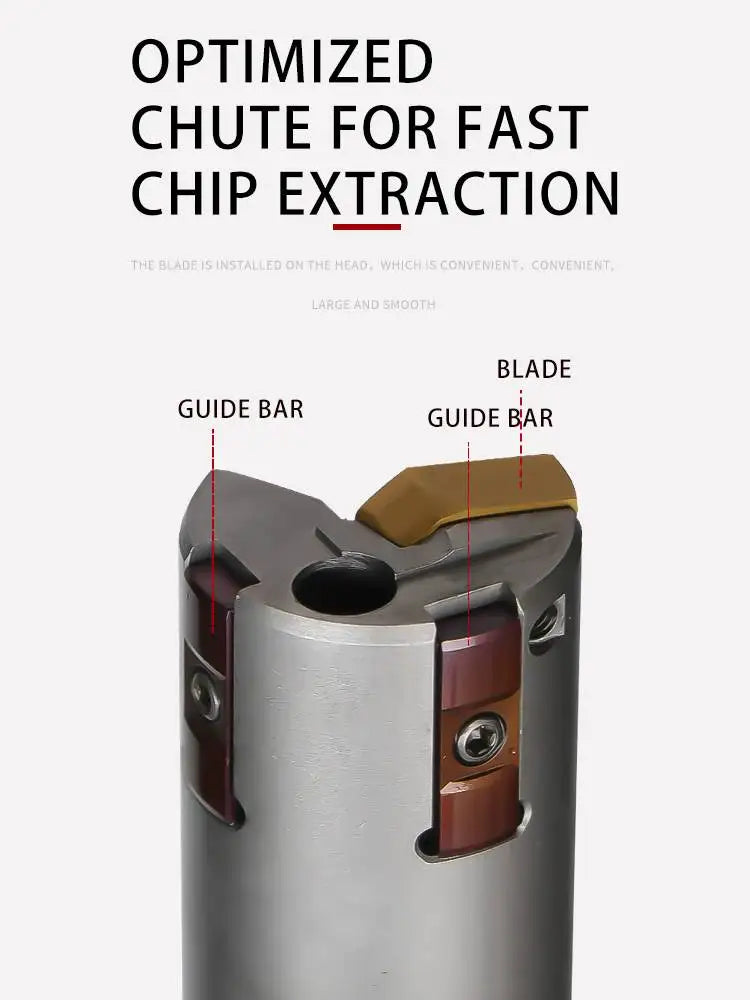 GD-DH D10-D40  Gun drills Deep drill Carrying Indexable TOGT110405 Cutting Edge and a Wiper for  High Hole Surface Quality