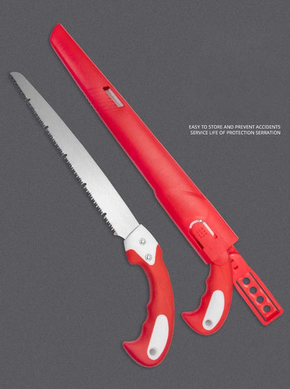 Handsaw Sharp Pruning Shear Reciprocating Waist Saw Cutter For Garden Fruit Tree Woodworking Trimming Tool With Protective Cover