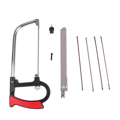 7pcs Hacksaw Set,Woodworking Hand Saw,with 6 Steel Saw Blades,Adjustable Frame,DIY Hand Tools,for Metal Wood PVC Plastic&amp;Rubber