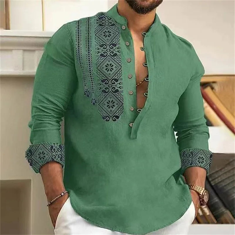 Linen shirt men&