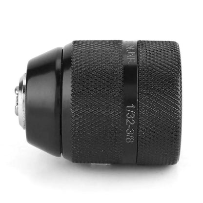 Durable 0 8 10mm Metal Drill Chuck, 3/8 24UNF Thread, Reliable Locking Function With Ratchets, Suitable For Percussion Drills