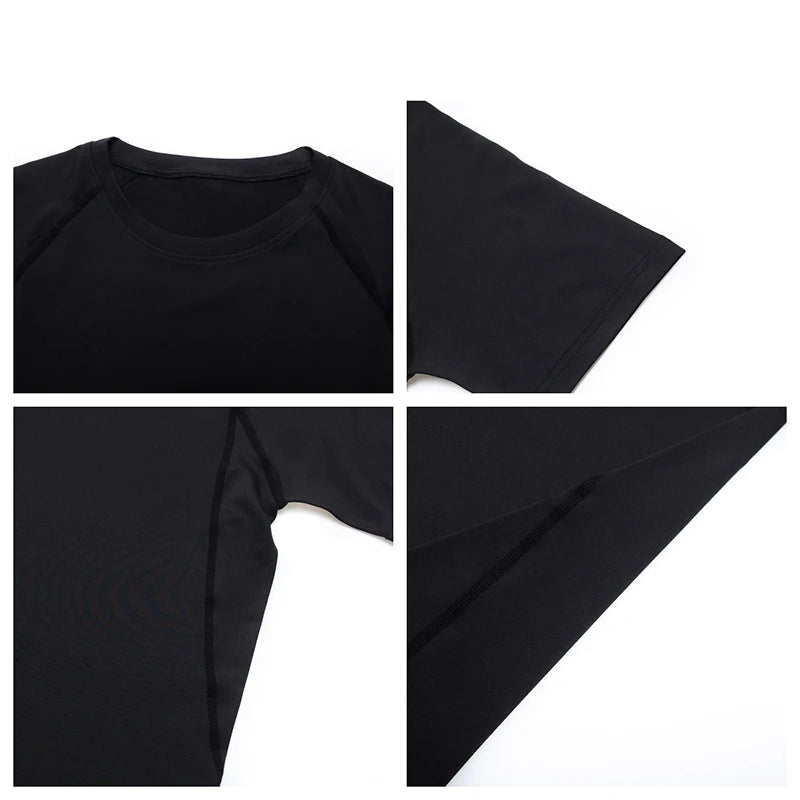Gym Tight Training Clothing Workout Jogging Sports Set Fitness Men&