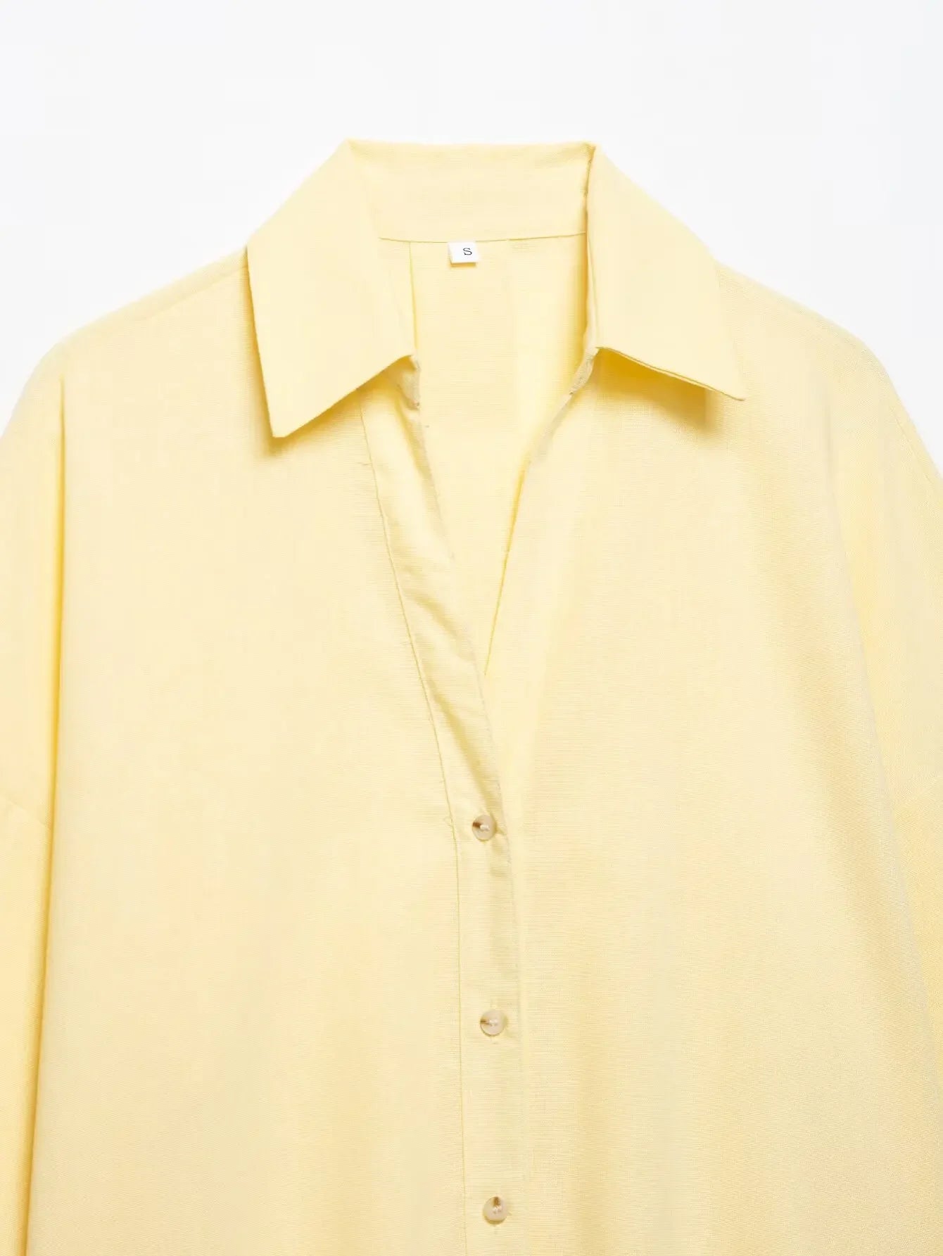Spring Autumn Simple Linen Blend Long Sleeve Casual Shirt Summer Lapel Single Breasted Loose Chic Shirts Fashion Blouses Women