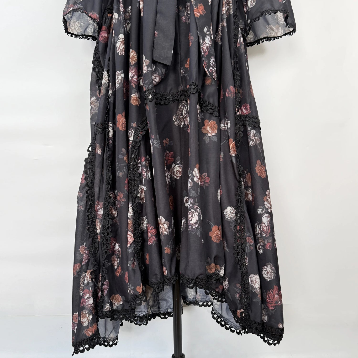 Women Maxi Dresses Sping Summer Bohemian Casual Flare Sleeve High Waist Beach Woman Chiffon Floral Belt Vestidoes Long Dress