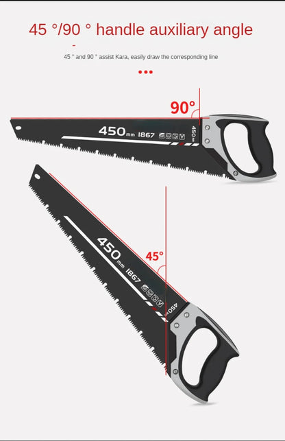 Universal 16/18/20inch Steel Woodcutting Handsaw 400/450/500mm Serration Long Timber Saw For Wood Cutting Hand Tool