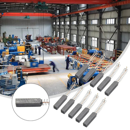 10pcs Carbon Brushes Replacement For Electric Motors Circular Saws Miter Saws Drills Hammer Drills Power Tool Access 20x5x5mm