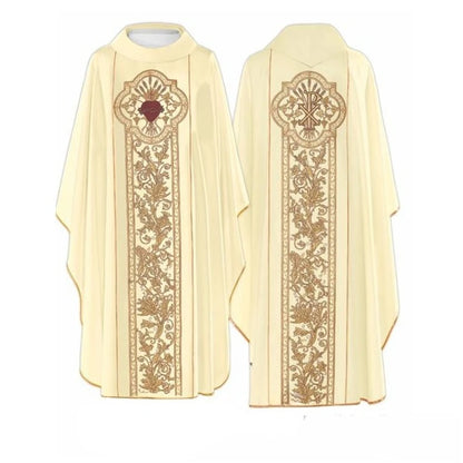 Adult Men Religious Priest Costume Cross Print Robe Cloak Church Clergy Monk Cape Gown