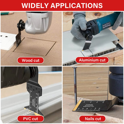 Cutting Metal,Steel Nails,Screws,Carbide Tooth Blade Oscillating Saw Blades 5pcs,Multitool Oscillating Tool Accessories