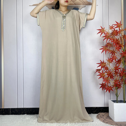 New Summer Kaftan Abaya 2023 African Dresses for Women Traditional Clothing Islam Prayer Attire Turkey Muslim Loose Robe Ramadan