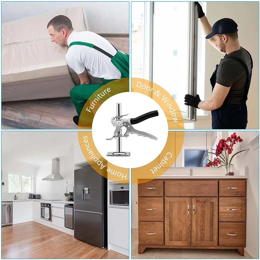 New Hand Lifting Tool Labor-Saving Arm Jack Door Panel Drywall Lifting Cabinet Board Lifter Tile Height Adjuster Elevator Tools