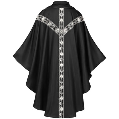 Men Catholic Church Priest Chasuble Embroidered Liturgical Robe Clergy Robe For Mass Prayer Costume Medieval Muslim Costume