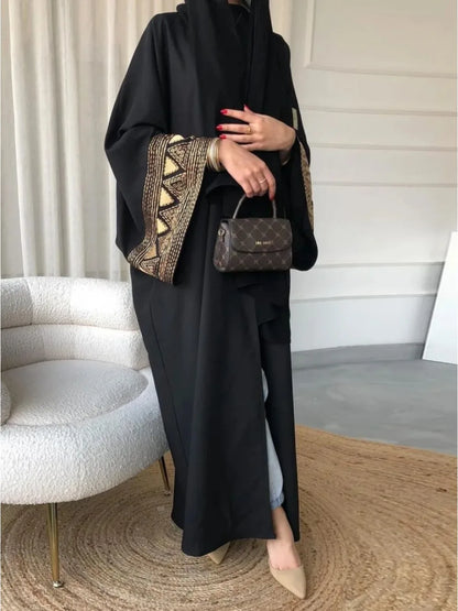 Morocco Kaftan Abayas Eid Muslim Abaya for Women Dubai Dresses Jalabiya Embroidery Ramadan Islam Vestidos Arab Long Robe 2025