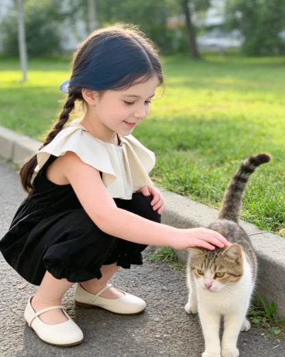 Kids Clothes Girls Fashion Casual Sweet Cotton Small Fresh Children Sets Spring Autumn Raglan Sleeve  Baby Clothes for Girls