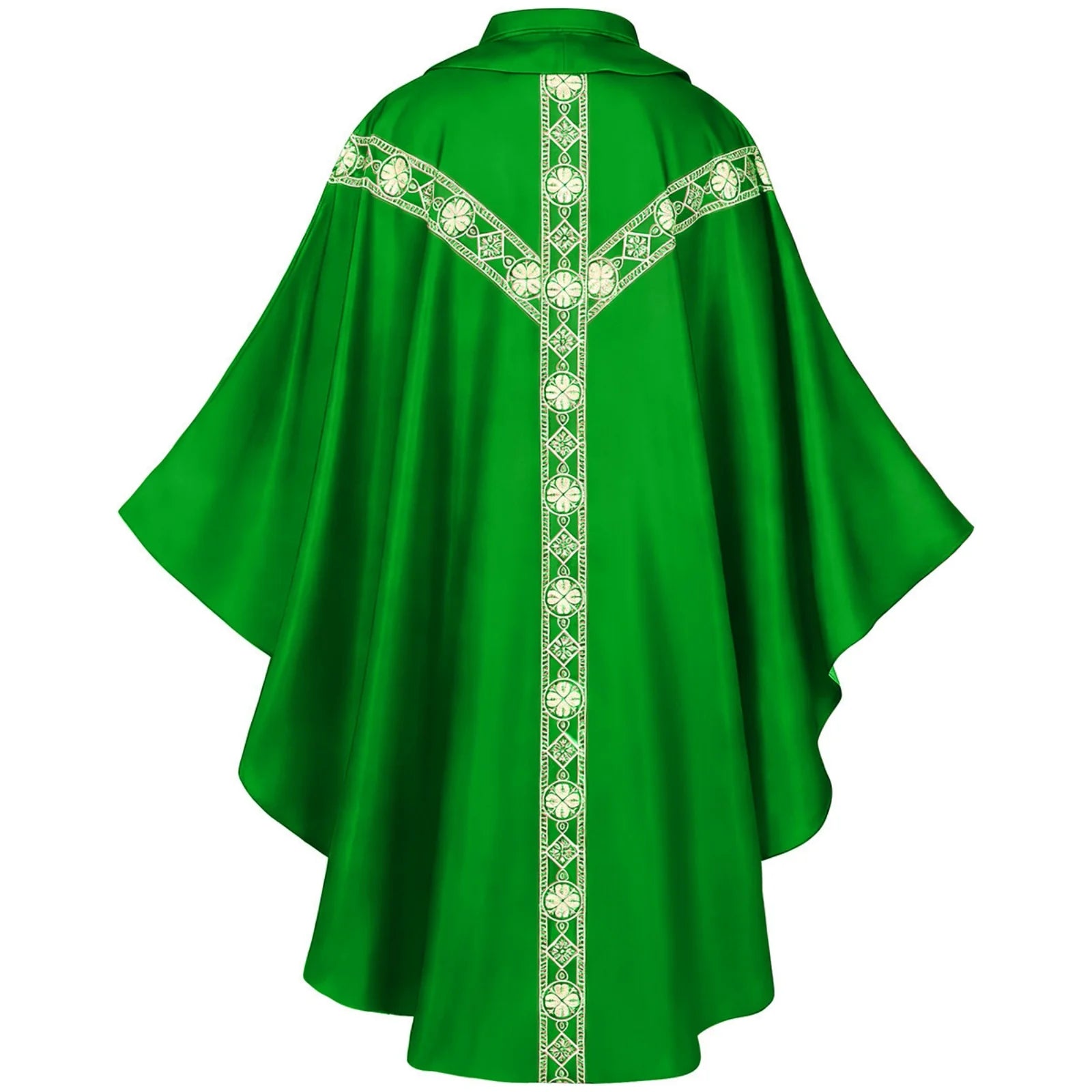 Men Catholic Church Priest Chasuble Embroidered Liturgical Robe Clergy Robe For Mass Prayer Costume Medieval Muslim Costume