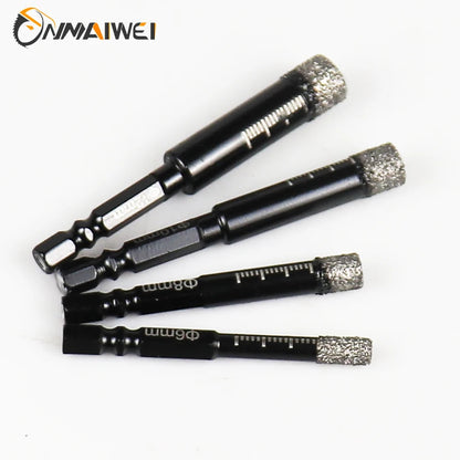 Drill For Porcelain Tiles Hexagonal Shank Brazed Dry Ceramic Tile Drill Bit Diamond Bit Angle Grinder Bit Tile Cutter