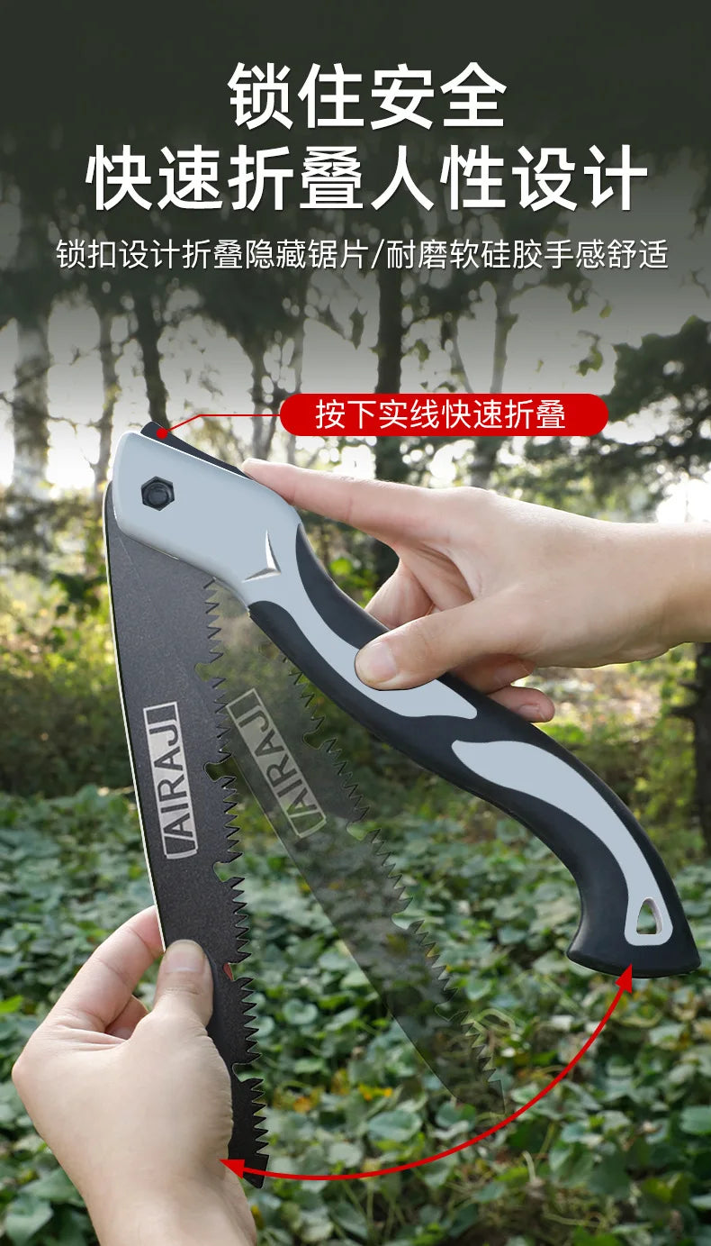 Small portable household manual wood saw special saw blade for gardening tools used to trim trees and branches
