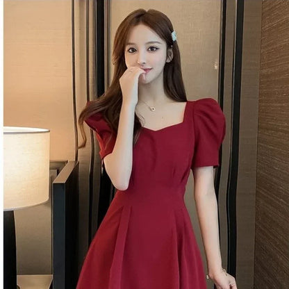 Red Short Dresses for Women 2025 Black Backless Woman Dress Mini Open Back Clothes Xxl Summer Aesthetic Fashion Promotion Sale X