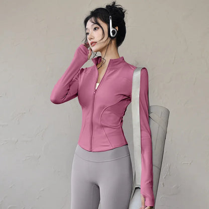 new Sportswear Woman Gym Yoga Sports Jacket Women&