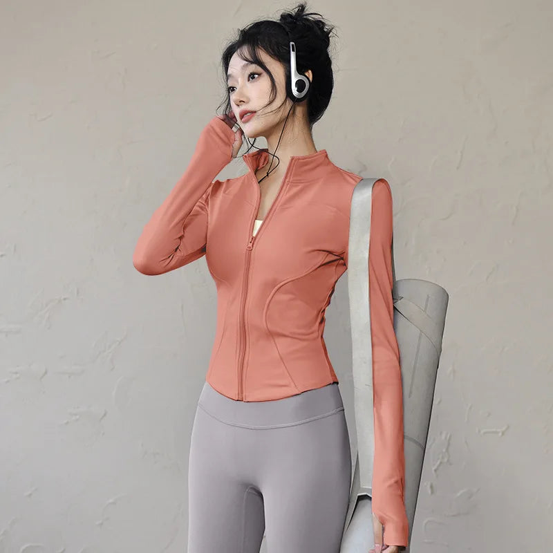 new Sportswear Woman Gym Yoga Sports Jacket Women&