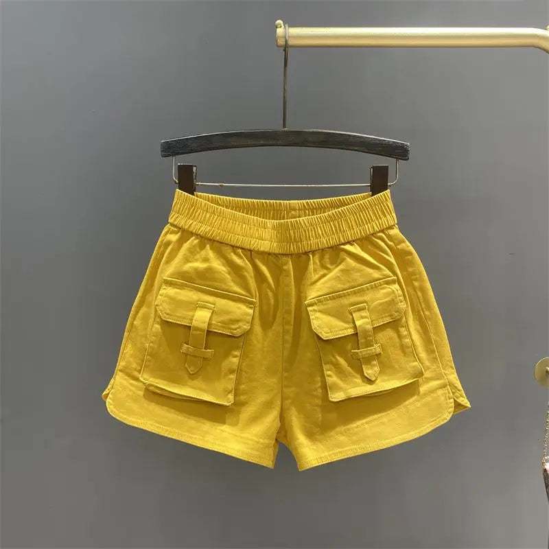 High Waist Wide Shorts for Women Casual Short Pants Woman New In Low Price Y2k Harajuku Aesthetic Trend 2025 Cheap Stretchy Hot
