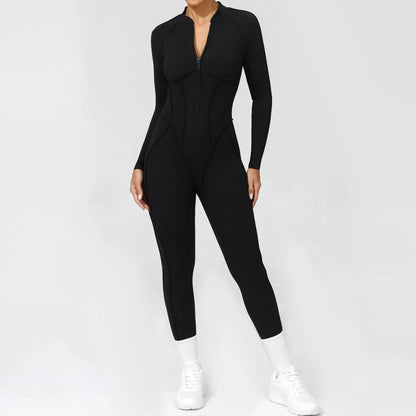 Yoga Suit Gym Set Women Training Sportswear Fitness Long Sleeved Sports Jumpsuit Women Push Up Female Workout Clothes Bodysuits