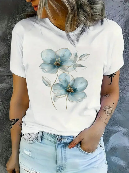 Cotton 100% A New Best-selling Short-sleeved T-shirt for Women&