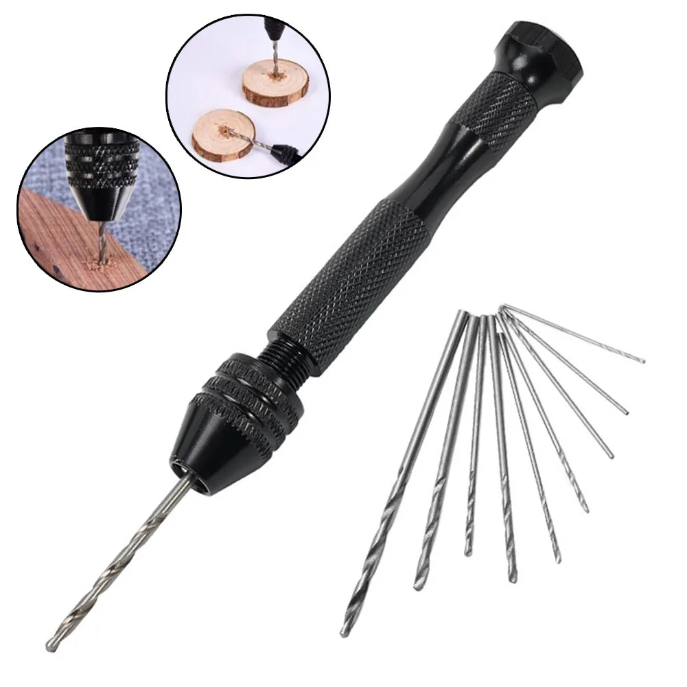 0.3-3.2mm  Small Hand  Drill Set  Woodworking Drilling Tools For Models Hobby DIY Jewelry Craft Hand Manual Drill Bit
